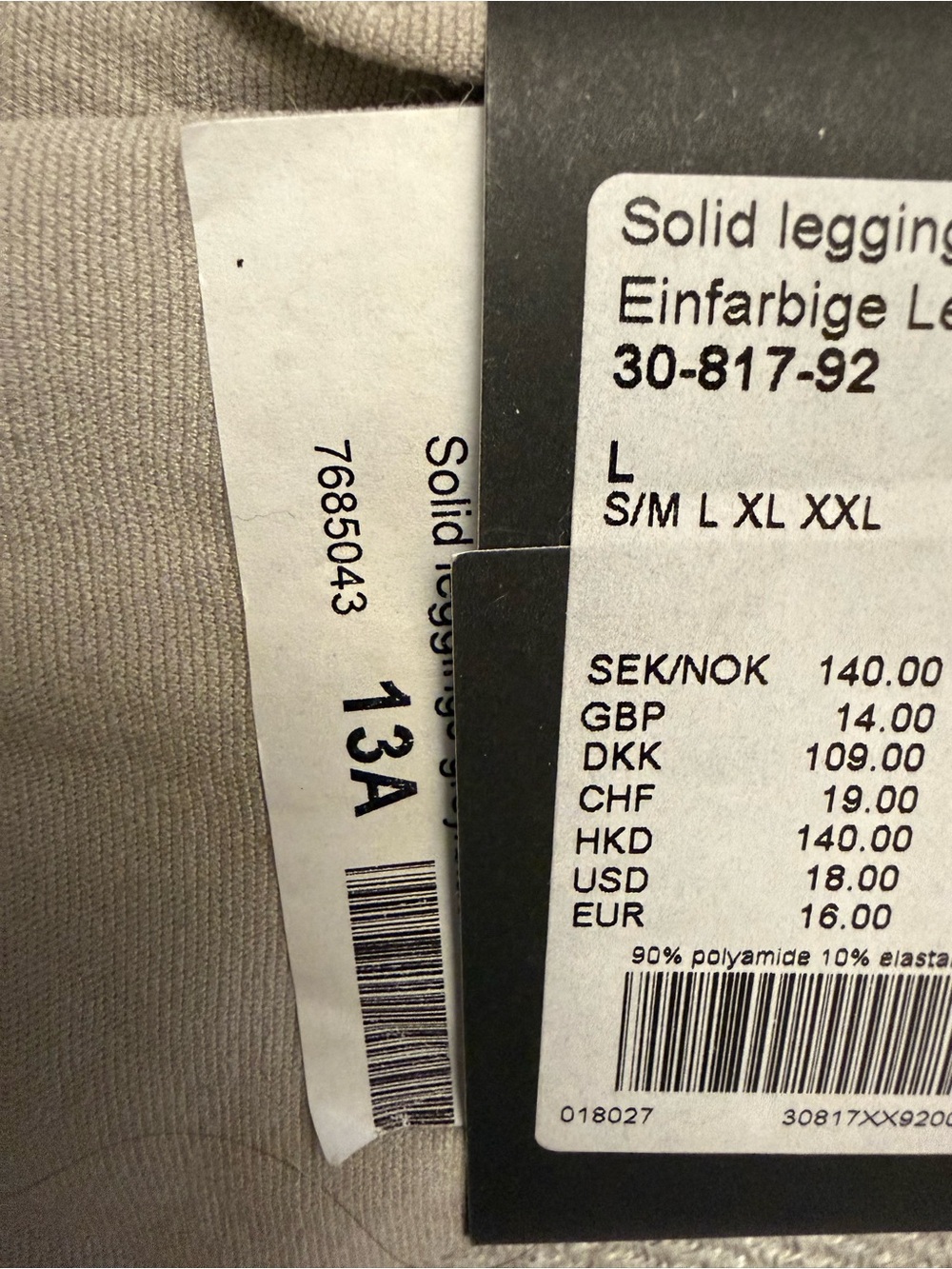 2 PAIR! Gudrun Sjoden Pokadot Tights & Solid Gray Leggings - Picture 4 of 5
